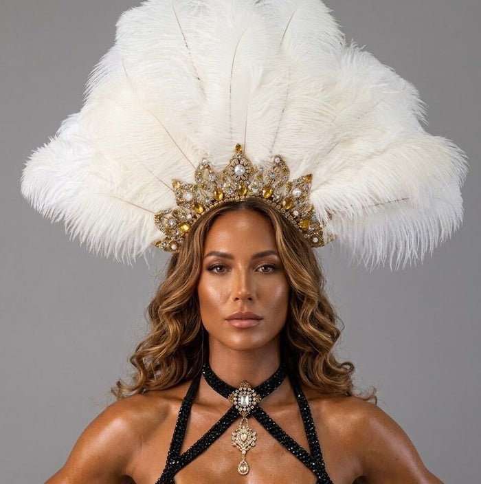 Couture Custom Headpiece Angel Competition BikinisThe best NPC Competition Suits for the Bikini Division, Fit Model Division Suits, and bodybuilding suits.