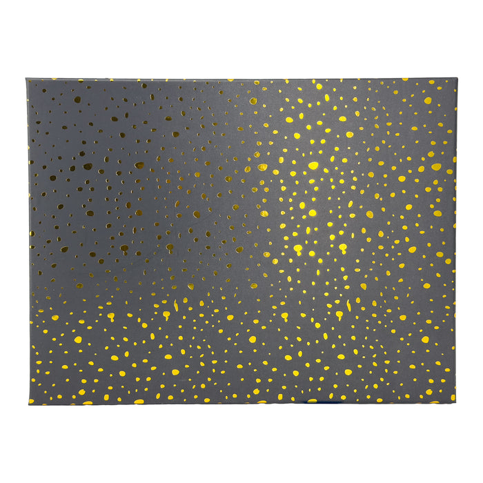 10-Piece Black Nested Gift Box Set with Gold Dot Design
