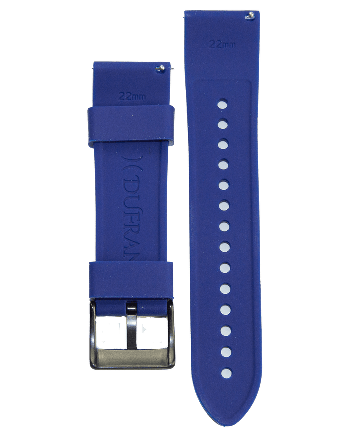22mm Blue Silicone Straps - DuFrane