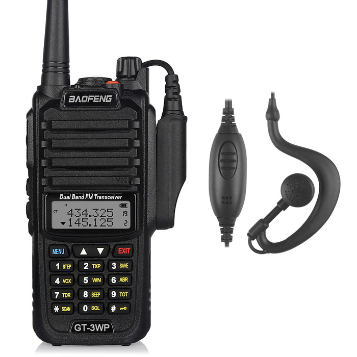 Baofeng GT-3WP Waterproof Two Way Radio + Programming Cable [DISCONTINUED] - Radioddity