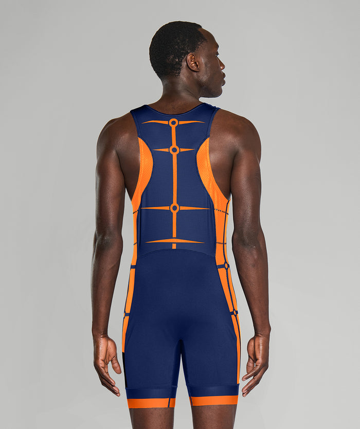 Men's Motion Pro Unisuit - Navy/Orange