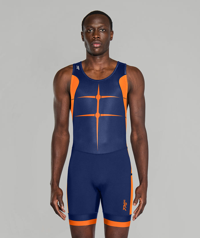 Men's Motion Pro Unisuit - Navy/Orange