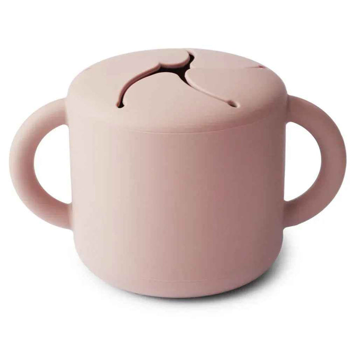 Mushie® Silikonska posodica za prigrizke Blush Mushie