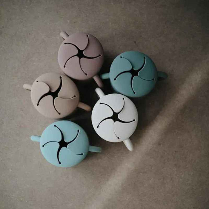 Mushie® Silikonska posodica za prigrizke Blush Mushie