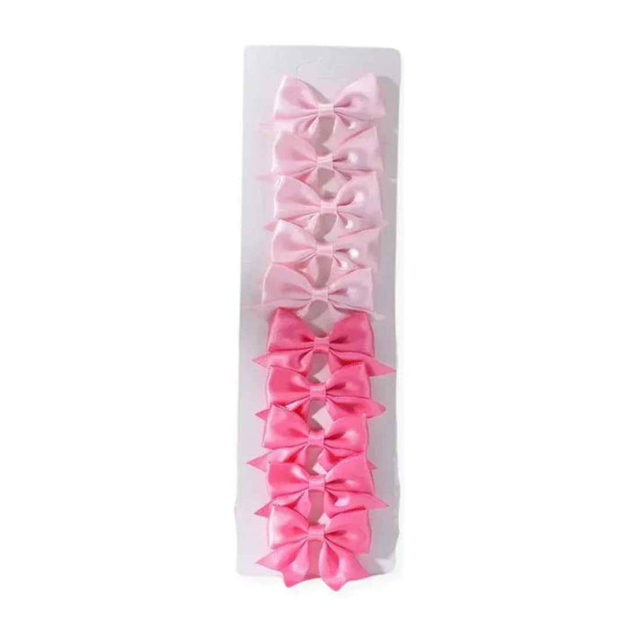 Petite Anna® Špangice za lase Silk Bow Pink 10 kosov Petite Anna