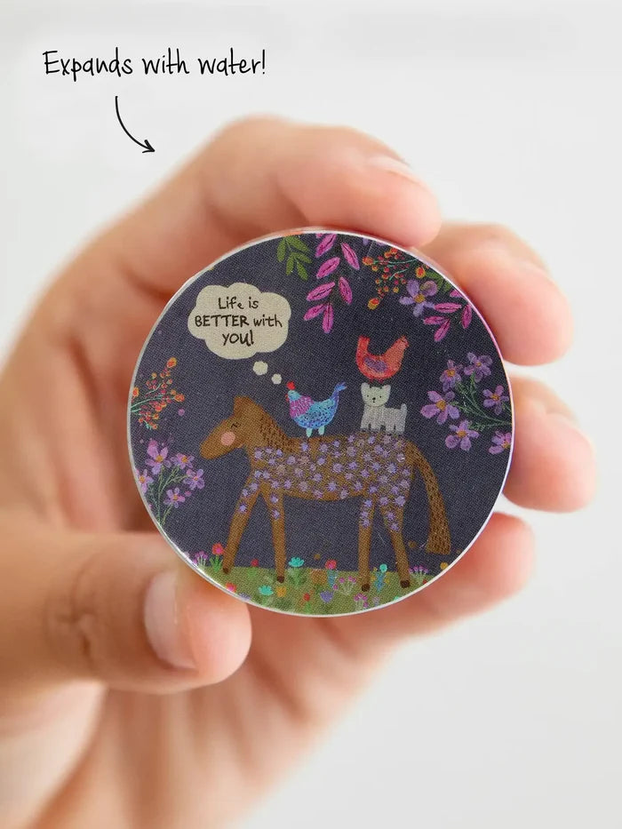 So Soft Expanding Washcloth - Life Is Better With You-view 1