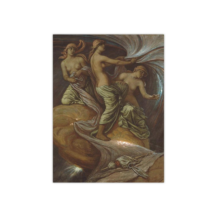 The Fates Gathering in the Stars Satin Poster - Paxton Gate