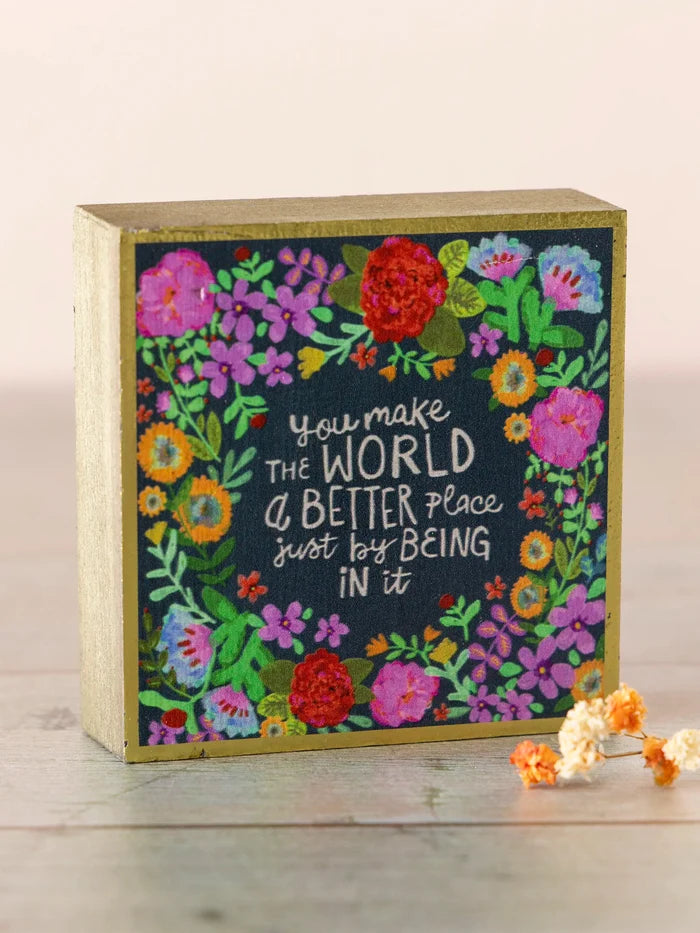 Tiny Block Keepsake - Make The World Better-view 1