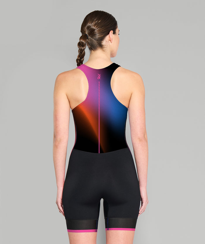 Women's Pro Unisuit - Black/Aurora Pink