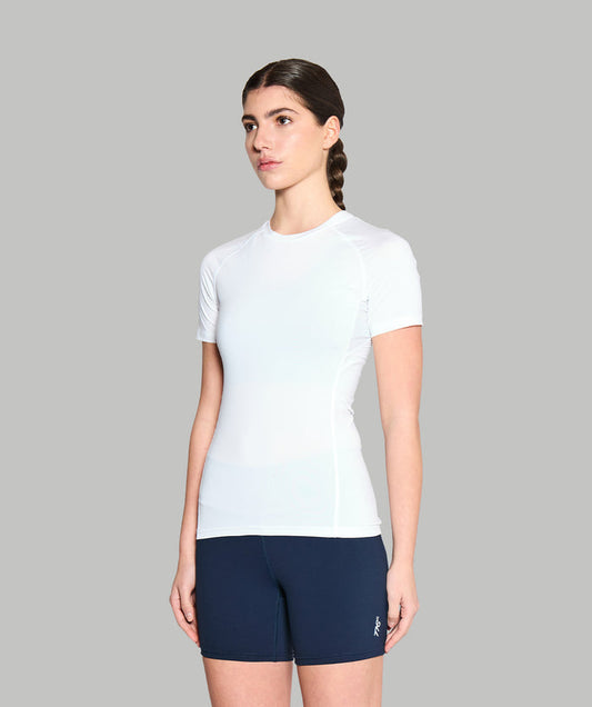 Women's Wreath Performance Base Layer SS - White