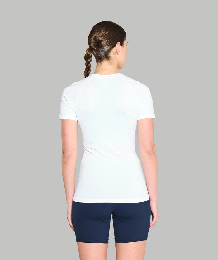 Women's Wreath Performance Base Layer SS - White