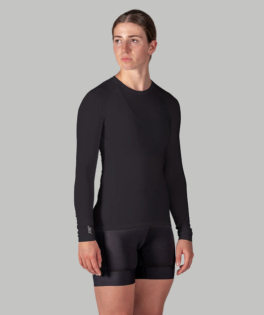 Women's Wreath Winter Base Layer LS - Black