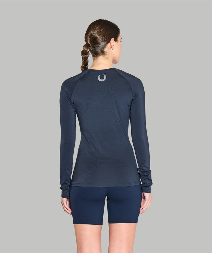 Women's Wreath Winter Base Layer LS - Navy
